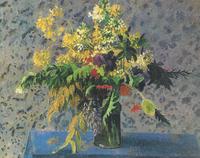 Camille Pissarro, BOUQUET DE FLEURS; IRIS, COQUELICOTS ET FLEURS DE CHOUX