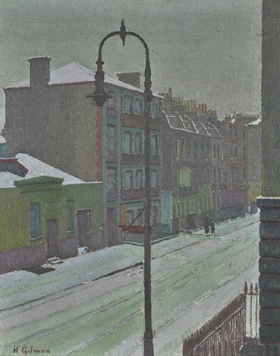 Harold Gilman, A London Street Scene in Snow
